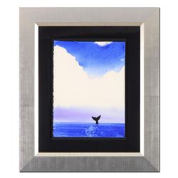 Wyland, "Whale Tail" Framed Original Watercolor Painting, Hand Signed with Certificate of Authentici