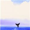 Image 2 : Wyland, "Whale Tail" Framed Original Watercolor Painting, Hand Signed with Certificate of Authentici