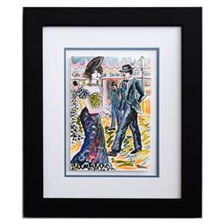 Patricia Govezensky- Original Watercolor "Dating"