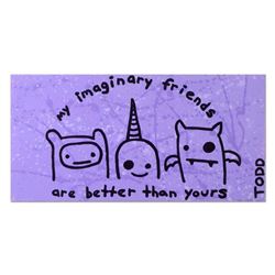 Todd Goldman, "Imaginary Friends" Original Acrylic Painting on Gallery Wrapped Canvas, Hand Signed w