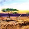 Image 2 : "Africa at Peace" Limited Edition Giclee on Canvas by Martin Katon, Numbered and Hand Signed. This p