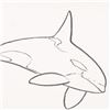 Image 2 : Wyland, "Orca" Framed Original Sketch, Hand Signed with Certificate of Authenticity.