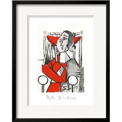 Pablo Picasso "Femme Assise" Custom Framed Lithograph