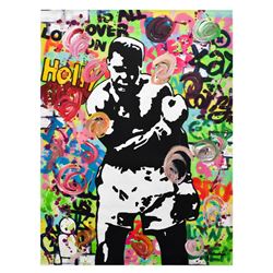 Nastya Rovenskaya- Mixed Media "Muhammad Ali"