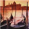 Image 2 : Howard Behrens (1933-2014), "Sunset on the Grand Canal 4" Limited Edition Hand Embellished Giclee on