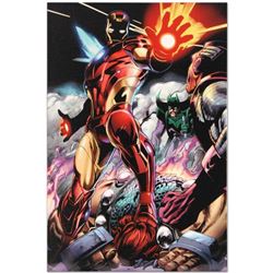 Marvel Comics "Iron Man/Thor #2" Numbered Limited Edition Giclee on Canvas by Scot Eaton with COA.