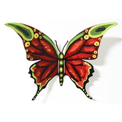 Patricia Govezensky- Original Painting on Cutout Steel "Butterfly CXCIV"