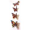 Image 2 : Patricia Govezensky- Original Painting on Cutout Steel (Set of 4) "Set of 4 Butterflies"