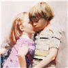 Image 2 : Pino (1939-2010), "The Kiss" Artist Embellished Limited Edition on Canvas, Numbered and Hand Signed 