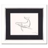 Image 1 : Wyland, "Humpback Whale" Framed Original Sketch, Hand Signed with Certificate of Authenticity.