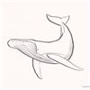 Image 2 : Wyland, "Humpback Whale" Framed Original Sketch, Hand Signed with Certificate of Authenticity.