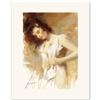Image 1 : Pino (1931-2010), "White Camisole" Limited Edition on Canvas, Numbered and Hand Signed with Certific