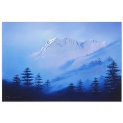 Richard Leung, "Snow Mountain" Hand Embellished Limited Edition on Canvas, Numbered 34/50 and Hand S