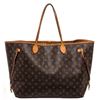 Image 1 : Louis Vuitton Monogram Canvas Leather Neverfull GM Tote Bag