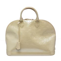 Louis Vuitton Ivory Vernis Monogram Alma GM Handbag