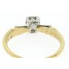 Image 5 : 14k Yellow & White Gold 0.14 ctw VS F Diamond Solitaire Engagement Ring