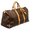 Image 2 : Louis Vuitton Monogram Canvas Leather Keepall 50 cm Duffle Bag Luggage