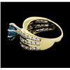 Image 3 : 1.87 ctw Topaz and Diamond Ring - 14KT Yellow Gold