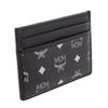 Image 1 : MCM Estate Black Reflective Nylon Leather Mini Card Case