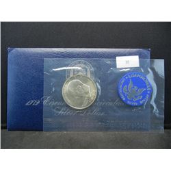 1972-S United States Eisenhower Ike Uncirculated 40% Silver Dollar w/ Original Packaging