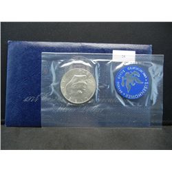 1974-S United States Eisenhower Ike Uncirculated 40% Silver Dollar w/ Original Packaging