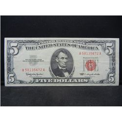 Series 1963 United States $5.00 Red Seal Note