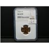 Image 1 : 1954 S Lincoln  Cent NGC MS66 RED