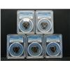 Image 1 : (5) 1970 S Jefferson Nickel PCGS PR69