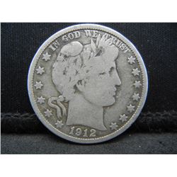 1912 D Barber Half Dollar