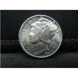 1941 United States Mercury Silver Dime