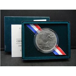 1991 United States Korean War Commem Uncirculated Silver Dollar w/ Original Packaging