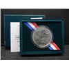 Image 1 : 1991 United States Korean War Commem Uncirculated Silver Dollar w/ Original Packaging
