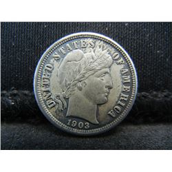 1903-O United States Barber Silver Dime