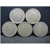 Image 1 : (5) 1883 Liberty Nickels First Year Issue