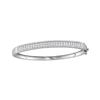 Diamond Bangle Bracelet 2.00 Cttw 14kt White Gold