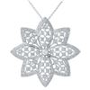Image 1 : 1.28 CTW Diamond Necklace 14K White Gold - REF-138R3K