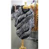24  Courtesy of Muscalus Furs a Beautiful Black Cashmere Cape with Fox Trim