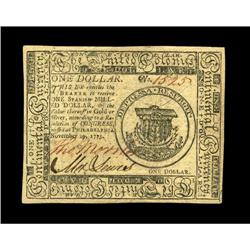 Continental Currency November 29, 1775 $1 Gem New. One Continental Currency November 29, 1775 $1 Gem