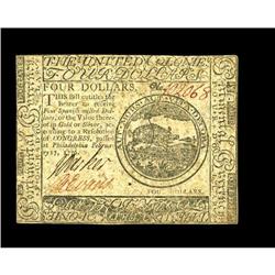 Continental Currency February 17, 1776 $4 About New. A Continental Currency February 17, 1776 $4 Abo