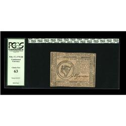 Continental Currency February 17, 1776 $8 PCGS Choice N Continental Currency February 17, 1776 $8 PC