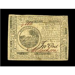 Continental Currency May 9, 1776 $6 Choice About New. T Continental Currency May 9, 1776 $6 Choice A