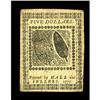 Image 2 : Continental Currency February 26, 1777 $5 About New. A Continental Currency February 26, 1777 $5 Abo