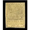 Image 2 : Continental Currency September 26, 1778 $50 Extremely F Continental Currency September 26, 1778 $50 
