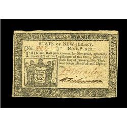 New Jersey January 9, 1781 9d New. There are four small New Jersey January 9, 1781 9d New.
