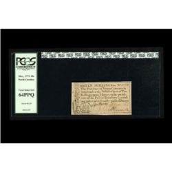 North Carolina December, 1771 10s PCGS Very Choice New North Carolina December, 1771 10s PCGS Very C