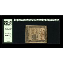 Pennsylvania December 8, 1775 20s PCGS Very Choice New Pennsylvania December 8, 1775 20s PCGS Very C