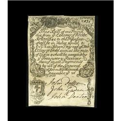 Rhode Island December 2, 1740 Contemporary Counterfeit Rhode Island December 2, 1740 Contemporary Co