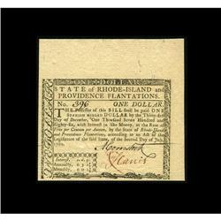 Rhode Island July 2, 1780 $1 Superb Gem New. A second c Rhode Island July 2, 1780 $1 Superb Gem New.