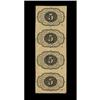 Image 2 : Fr. 1230 5¢ First Issue Vertical Strip of Four Choice N Fr. 1230 5¢ First Issue Vertical Strip of Fo