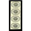 Image 2 : Fr. 1242 10¢ First Issue Vertical Strip of Four Extreme Fr. 1242 10¢ First Issue Vertical Strip of F